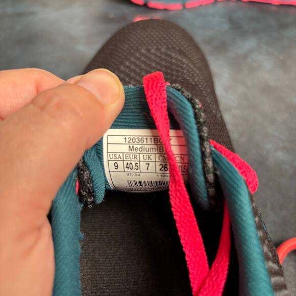 Brooks Revel 5 Running Shoes Athletic Black Blue Pink Women's 9 - Picture 5 of 9